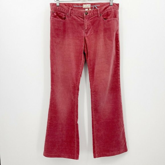 Stretch Velvet Bootcut Low Rise Jeans 